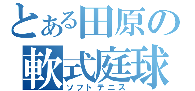 とある田原の軟式庭球部（ソフトテニス）