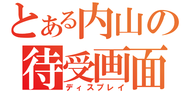 とある内山の待受画面（ディスプレイ）