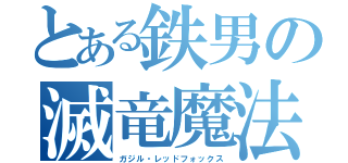 とある鉄男の滅竜魔法（ガジル・レッドフォックス）