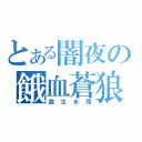 とある闇夜の餓血蒼狼（霧生氷雨）