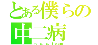 とある僕らの中二病（ｍ．ｓ．ｓ．ｔｅａｍ）