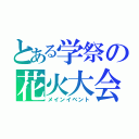 とある学祭の花火大会（メインイベント）