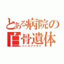 とある病院の白骨遺体（ハッコツイタイ）