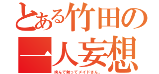 とある竹田の一人妄想（挟んで触ってメイドさん。）