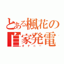 とある楓花の自家発電（オナニー）