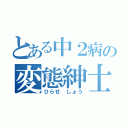 とある中２病の変態紳士（ひらせ しょう）