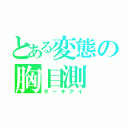 とある変態の胸目測（サーチアイ）