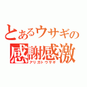 とあるウサギの感謝感激（アリガトウサギ）