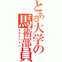 とある大学の馬術部員（エキタシォン）