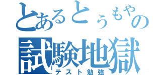 とあるとぅもやの試験地獄（テスト勉強）