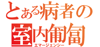 とある病者の室内匍匐（エマージェンシー）