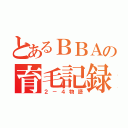 とあるＢＢＡの育毛記録（２－４物語）