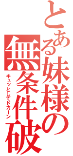 とある妹様の無条件破壊（キュッとしてドカーン）