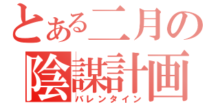 とある二月の陰謀計画（バレンタイン）