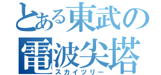 とある東武の電波尖塔（スカイツリー）