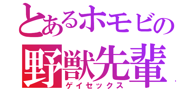 とあるホモビの野獣先輩（ゲイセックス）