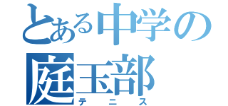 とある中学の庭玉部（テニス）