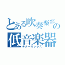 とある吹奏楽部の低音楽器（テナーサックス）