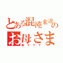 とある混沌米達のお母さま（眞下ママ）