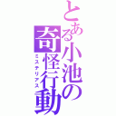 とある小池の奇怪行動（ミステリアス）