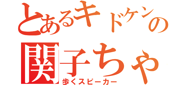 とあるキドケンの関子ちゃん（歩くスピーカー）