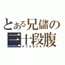 とある兄儲の三十段腹（デブキモヲタ）