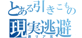 とある引きこもりの現実逃避（非リア充）