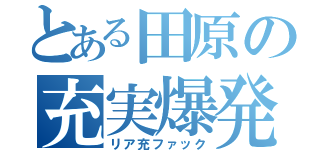 とある田原の充実爆発（リア充ファック）