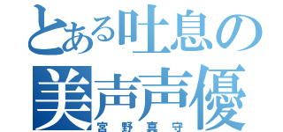 とある吐息の美声声優（宮野真守）