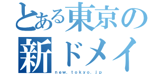 とある東京の新ドメイン（ｎｅｗ．ｔｏｋｙｏ．ｊｐ）