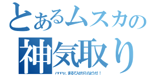 とあるムスカの神気取り（ハハハッ、まるで人がゴミのようだ！！）