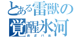 とある雷獣の覚醒氷河（めざパ氷）