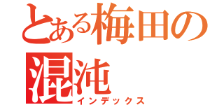 とある梅田の混沌（インデックス）