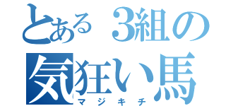 とある３組の気狂い馬鹿（マジキチ）