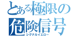 とある極限の危険信号（シグナルイエロー）