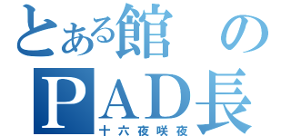 とある館のＰＡＤ長（十六夜咲夜）