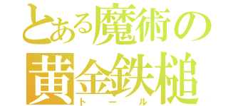 とある魔術の黄金鉄槌（トール）