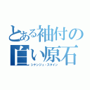 とある袖付の白い原石（シナンジュ・スタイン）