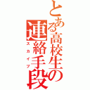 とある高校生の連絡手段（スカイプ）