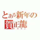 とある新年の賀正龍（ドラゴン）