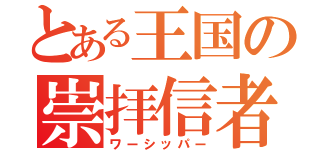 とある王国の崇拝信者（ワーシッパー）