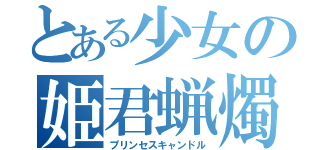 とある少女の姫君蝋燭（プリンセスキャンドル）