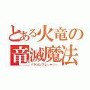 とある火竜の竜滅魔法（ドラゴンスレーヤーー）