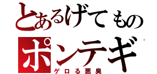 とあるげてものポンテギ（ゲロる悪臭）