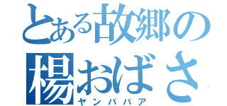 とある故郷の楊おばさん（ヤンババア）