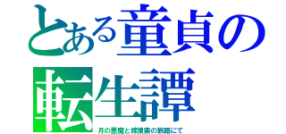 とある童貞の転生譚（月の悪魔と嫁捜索の旅路にて）