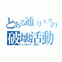 とある通リスガリの破壊活動（とりあえず、変身！）