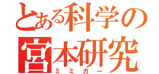 とある科学の宮本研究室（ミミガー）