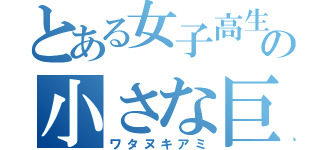 とある女子高生の小さな巨人（ワタヌキアミ）