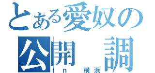 とある愛奴の公開　調教（ｉｎ 横浜）